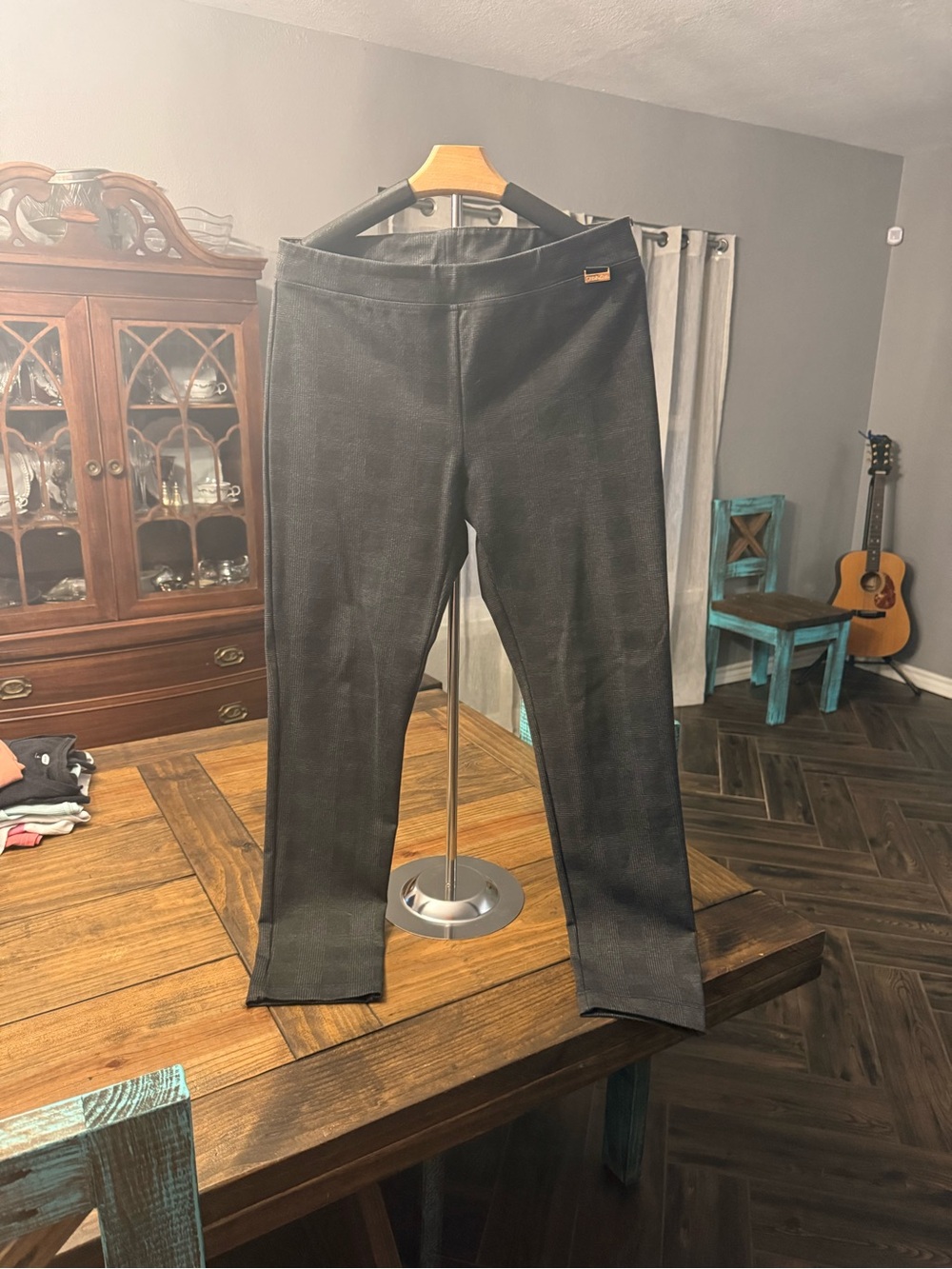 Calvin Klein Black Active Leggings with Gold Logo